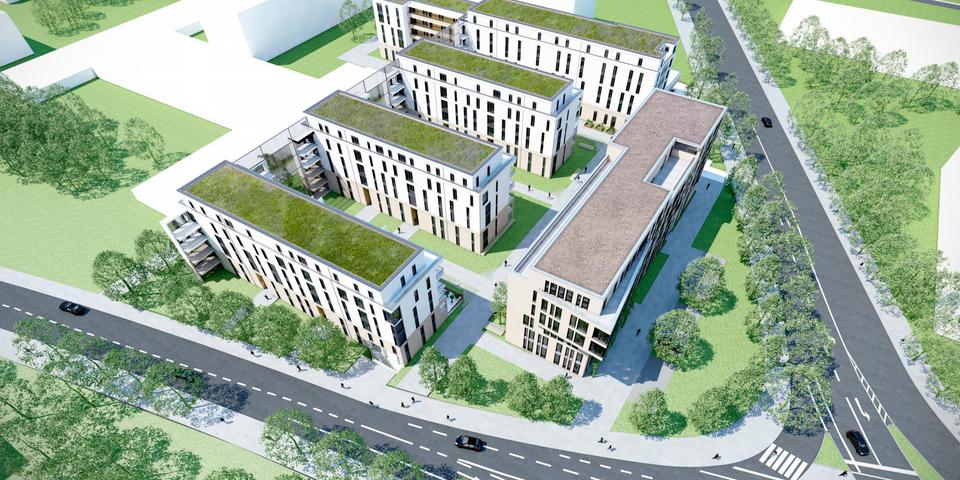 Neues Quartier zum Wohnen und Arbeiten in Darmstadt 